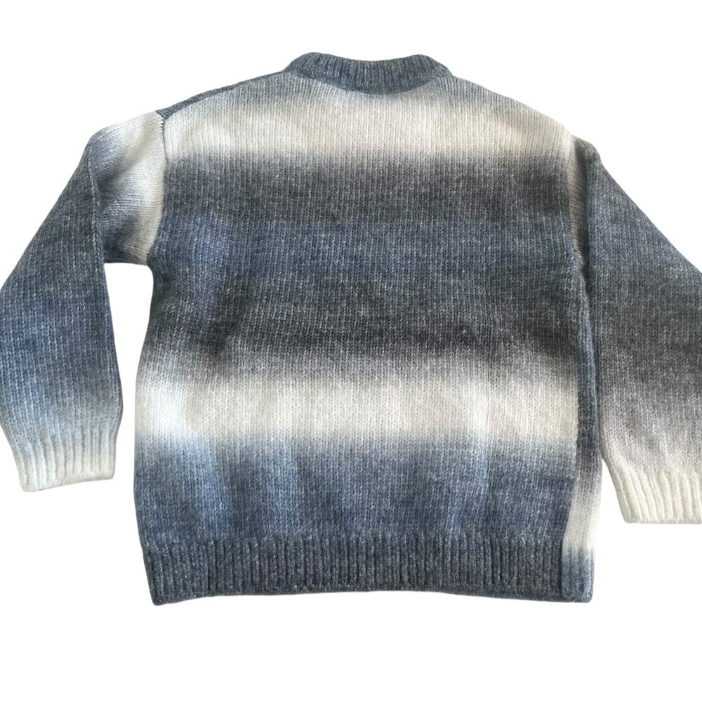 Zara Boys Blue Grey Ombre Long Sleeve Warm Cozy Sweater size 9-10 - Picture 5 of 6